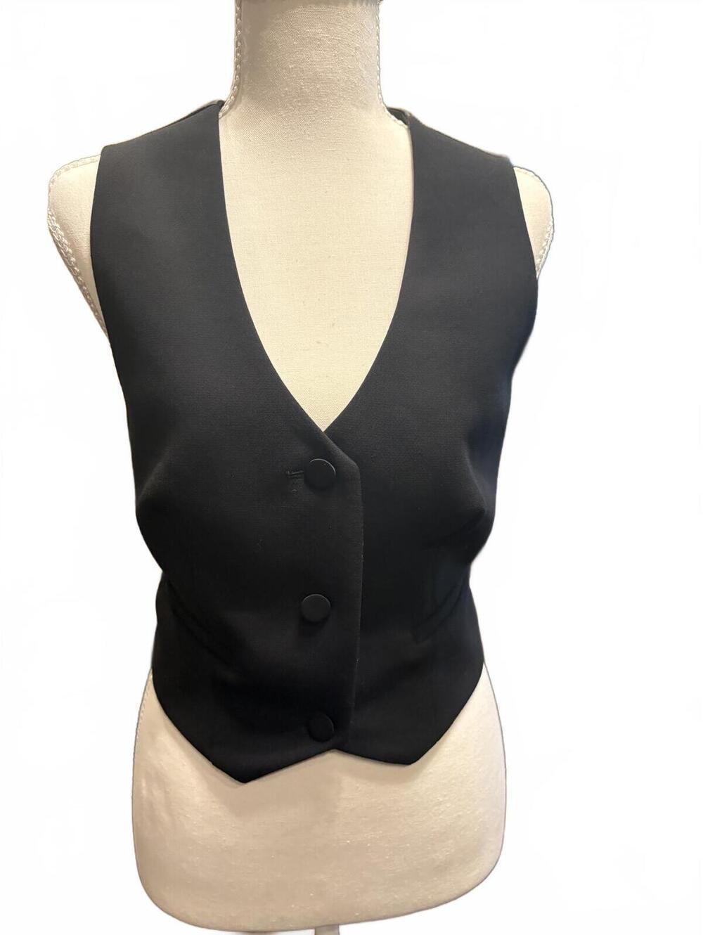 NWT Zac Posen Gap black tailored vest